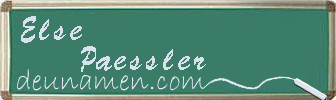 Else Paessler Visitenkarte